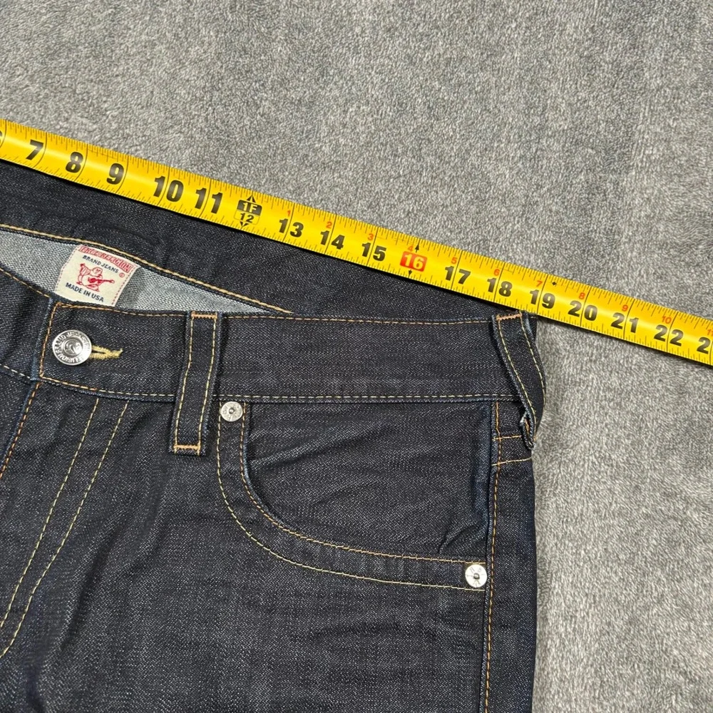 VTG True Religion Bobby Mens Dark Wash Straight Leg Jeans Men 38x28 USA Indigo
